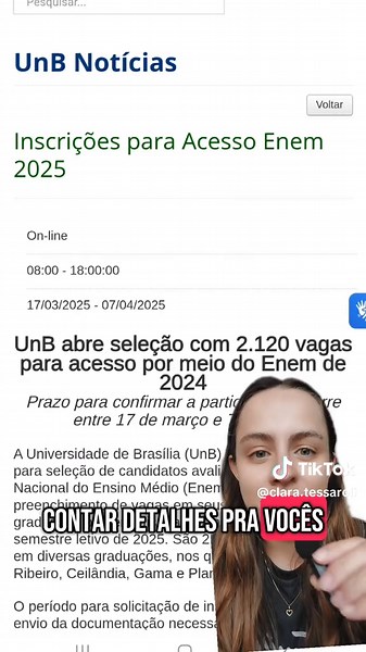 Acesso ENEM UNB 2025: Inscrições Abertas Agora!