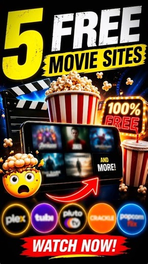 5 FREE Movie Sites You Need to Know 🎬 | Watch Movies Online Free #shorts