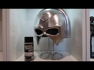 Testing Spaz Stix Mirror Chrome on a Peacemaker helmet