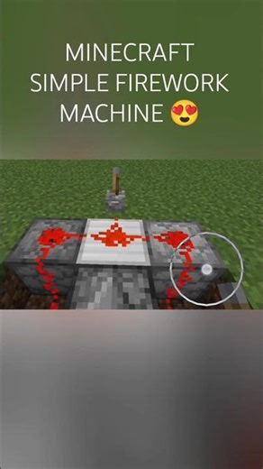 Minecraft simple firework machine 😍 #shorts #minecraft