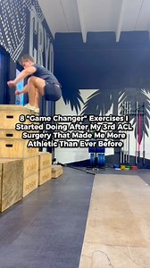 8 game-changer exercises I started doing after my 3rd ACL Surgery that made me more athletic than ever before #aclrecovery #aclsurgeryrecovery #backwardstreadmill #spanishsquats #safetybarsplitsquats #dropjumps | Aclwonders