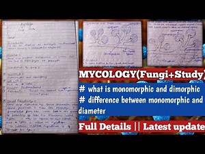 mycology || Fungi Study || mycology microbiology