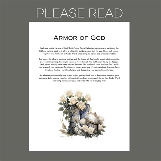 Bible Study Guide for Armor of God Printable Study Guide of Ephesians 6 Printable Bible Study Guide - Etsy