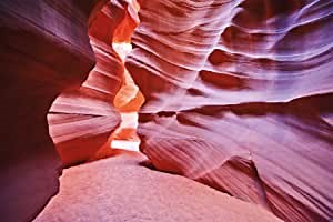 Photo Wallpaper – Antelope Canyon – Picture Decoration Slot Corkscrew Canyon Desert USA America Landscape Nature Travel Landmark Image Decor Wall Mural (82.7x55.1in - 210x140cm)