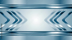 Metallic arrows moving towards each other. Blue technology metal motion graphic design. Video animation HD 1920x1080