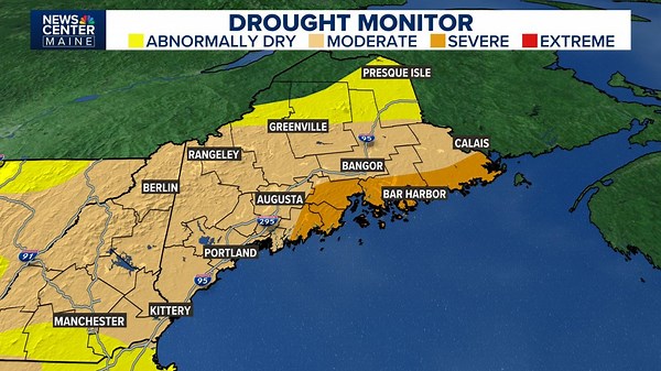 US Drought Monitor: More than 1.1 million Mainers are in drought areas