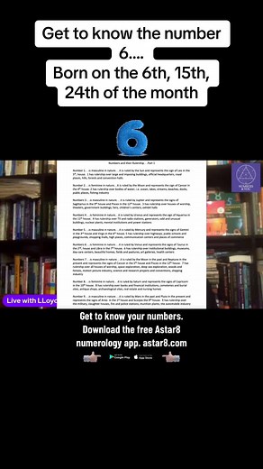 #learn more about the #6. #666 #learnnumerology #numbers #numberseries #venus #libra #taurus #numbersix #numerology101 #numerology #lloydstrayhorn #astar8