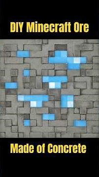DIY Concrete Minecraft Diamond Ore — single-use PLA mold