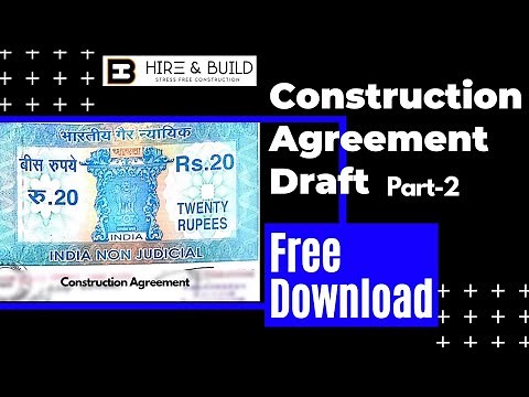 Construction contract /agreement format in tamil|Part-2| Free Download|Hireandbuild
