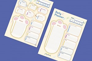 Daily and Weekly School Planner | Printable PDF | Academic Study Organizer | Teacher Planner | Student Schedule Template - Etsy