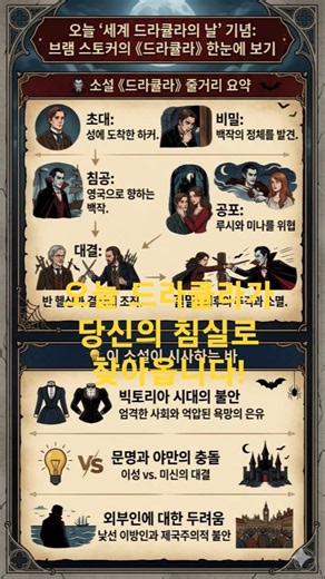 5월 26일 세계 드라큘라의 날! 3분 만에 마스터하는 고전 소설 드라큘라 핵심 요약