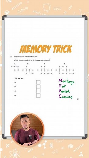 GCSE Chemistry: Memory Tick | Carboxylic Acids Part II