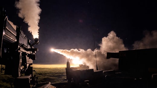 MLRS rocket launches highlight live fire drill in Germany