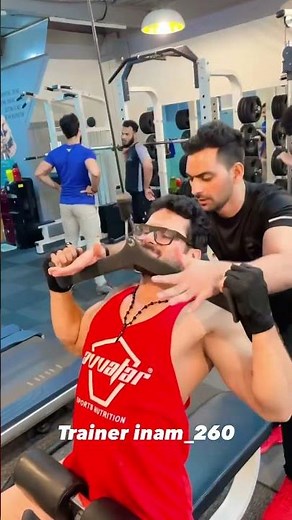 Dekhiye #khesari ji #gym me #back #workout krte huye apne trainer ‪@Inamkhan51967‬ Ke sath #shorts