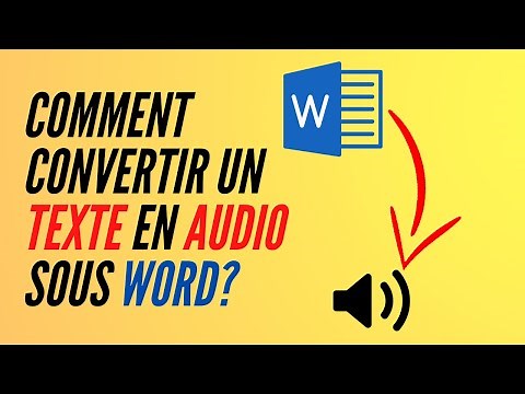 COMMENT ACTIVER la fonctionnalité audio de OFFICE WORD pour lire votre texte en AUDIO?