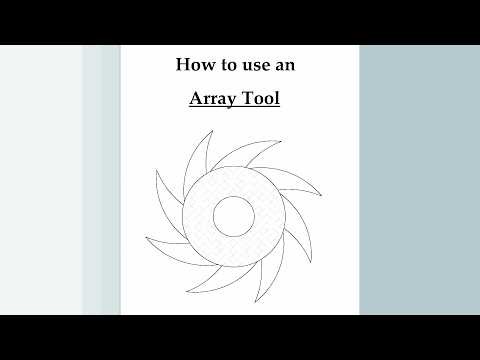 AutoCAD Array Tool Tutorial for Beginners | Polar Arrays