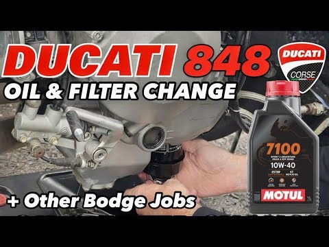 The CoPart Ducati 848 - Oil & Filter Change + Other bodge Jobs #ducati #oilchange #ducati848