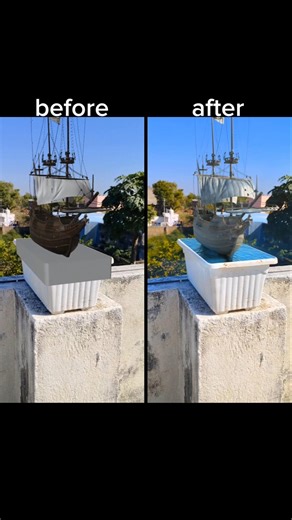 mini ship 3d vfx animation breakdown #vfx #blender #3d #ship #breakdown #vfxcompositing #car #sea