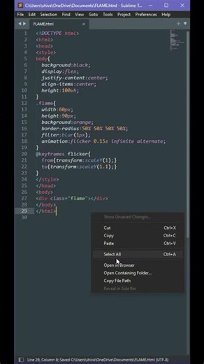 Flame | Create a flame with HTML/CSS
