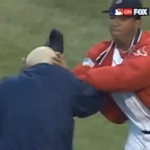 This Day in Sports Clips on Instagram: "October 11, 2003: Game 3 ALCS. Yankees vs. Red Sox. Pedro sends Don Zimmer to the ground."