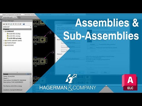 Working with Assemblies and Sub Assemblies in AutoCAD Electrical