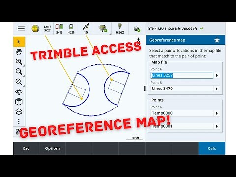 Georeference Map in Trimble Access