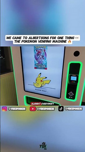 We Found a POKÉMON Vending Machine at Albertsons?! 👀🔥 #Shorts