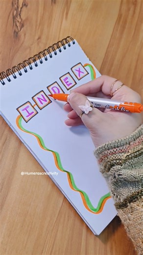 INDEX DESIGN FOR SCHOOL PROJECT💫#shorts #youtubeshorts #satisfying #frontpage #art