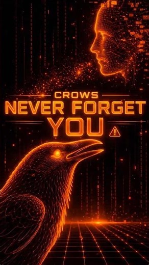 Did you know crows can recognize human faces…and never forget them