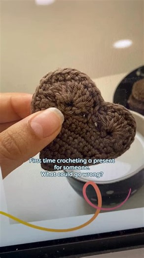 Hobbii - Yarn & Free Patterns on Instagram: "Our colleague, Laura, really tried her best to crochet a cute heart...💔 Luckily she still has a few days before Valentine's to practice some more! 😋🧶 Have you ever tried making something that ended like this? 🤭 . . #yarn #yarnlove #yarnaddict #yarnporn #valentinesday #valentine #crochet #crochetaddict #crochetlove #crochetersofinstagram #crochetinspiration"