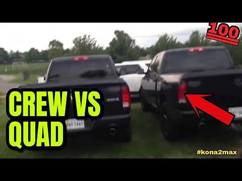 RAM 1500 Crew Cab vs Quad Cab Overall Exterior Size Review