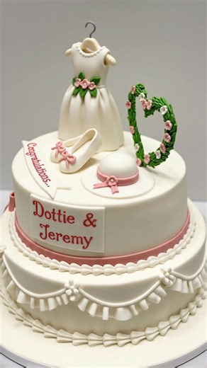 Cotton Lace Ceremony Cake🎂🌹❤️🌸– nods to the fondant ruffles and delicate textures, ideal for christening or naming day. #fblifestyle #cake #cakedecorating | Angel Carrera