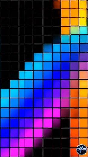 4K Neon Abstract Cube Light Animation | Relaxing Visuals & Background #satisfying #asmr