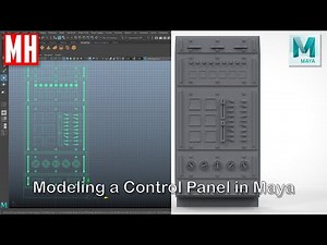 Maya 2019 tutorial : How to model a ( Sci-Fi ) Control panel