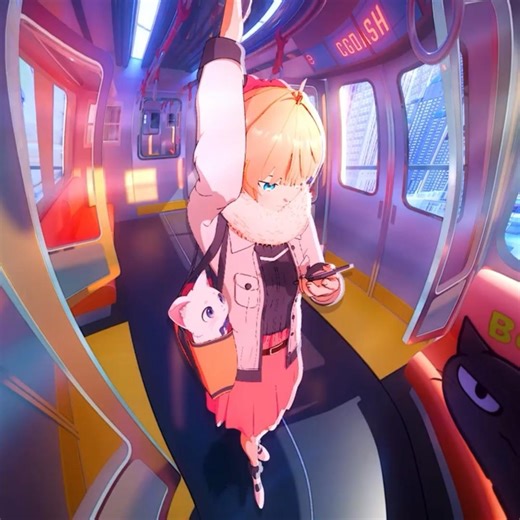 Cute Anime Style Animation in Blender | CGDASH #blenderanime #anime #creativeblender