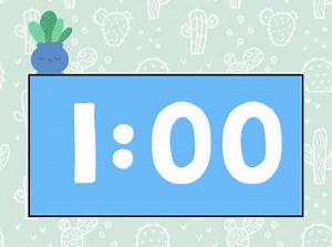 Timer 1 min. For Google Slides.