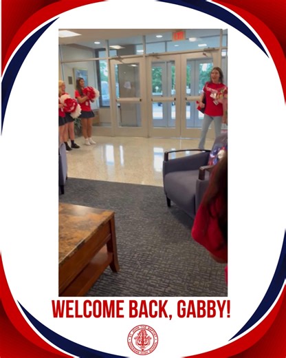 16K views · 144 reactions | Our Kickline and Cheerleading teams gave a great big SJB welcome back to Junior, Gabby Walker this morning, as we kick off the last day of classes! ❤ | St. John the Baptist Diocesan High School | Facebook