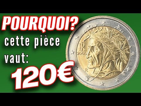 POURQUOI cette pièce de 2 EURO ITALIE 2002 courante vaut 120€ ?