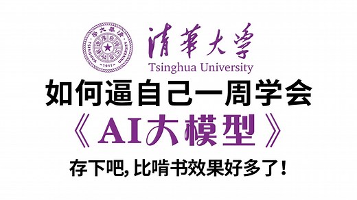 【B站首推】目前B站最全最细的AI大模型零基础教程，2025最新版，带你7天搞定大模型，带你从入门到精通！大模型/大模型教程/大模型系统学习