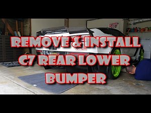 Remove Corvette C7 Rear Lower Bumper | Repsol13 F26 Corvette C7