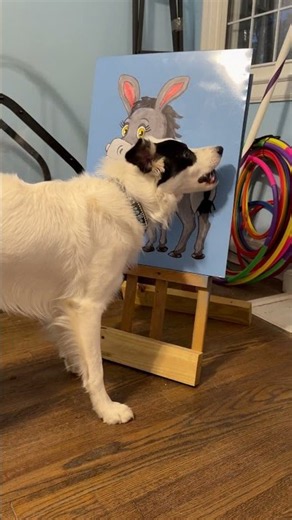 Pin the tail on the Donkey #dogtraining #trickdog #dogpotentialunleashed #servicedog #dogacting