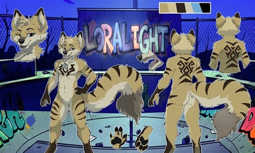 Lillyvikky: I will do furry ref sheet furry reference sheet fursona character sheet furry nsfw art for $10 on fiverr.com