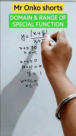 How to find domain and range?🤔|Domain&range of modulus function #ytshorts #mathematics #mronkoshorts