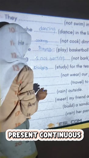 present continuous tense #englishcourse #englishisfun #englishlearning #englishvocabulary #englishforkids #englishclass #learningenglish | englishwise
