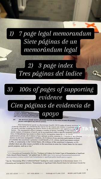 Find out what a humanitarian parole application should look like and consist of when it’s similar to USCIS. #fyp #parolehumanitario #inmigracion #abogadodeinmigracion #phoeniximmigrationattorney #humanitarianparole #immgrationlawyer #sdimmigrationlawyer