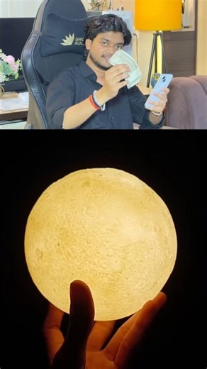 Viral 3D Moon Lamp Honest Review! 🤩 #shorts #moonlight #tech #gadgets #productreview