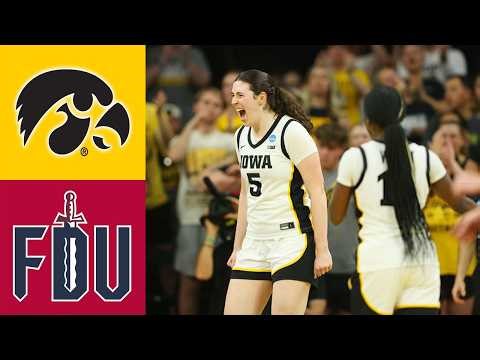 Iowa vs FDU Full Game | Women's College Basketball | 2026 NCAA Regional Round 1
