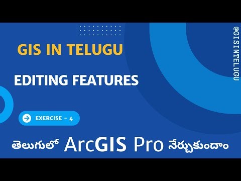 Editing Features in #arcgispro || GIS in Telugu