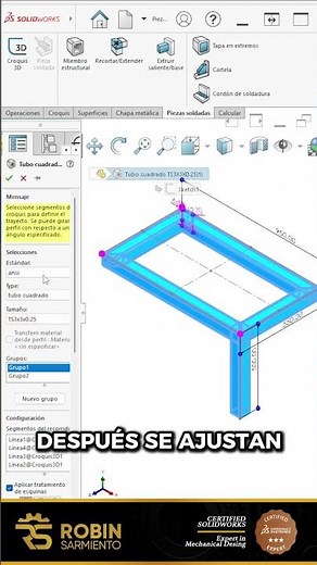 TU PRIMERA ESTRUCTURA METÁLICA EN SOLIDWORKS ⚙️