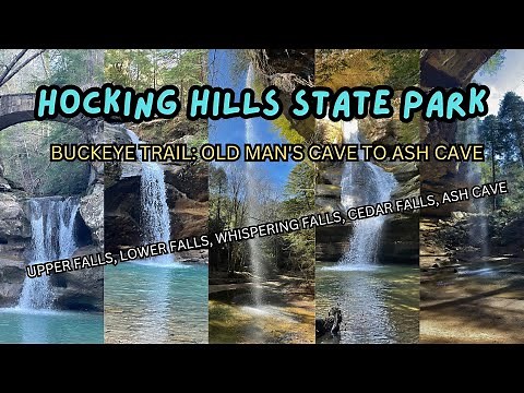Hocking Hills State Park - 2023 - Old Man's Cave and Ash Cave via the Buckeye Trail